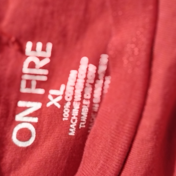 On Fire Men's Red N/Y Long Sleeve Shirt - Picture 6 of 6